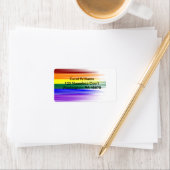 Rainbow Flag Address Labels Adressaufkleber (Insitu)