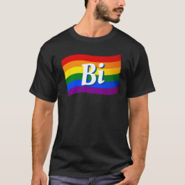 Rainbow Flag Bi Bisexual pride LGBT LGBTQ Stolz T-Shirt