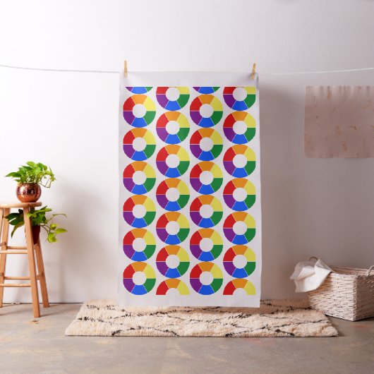 RAINBOW FLAG BUTTON RAYS + Ihr Backgr. Ideen Stoff (Beispiel)
