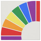 RAINBOW FLAG BUTTON RAYS + Ihr Backgr. Ideen Stoff (Nahaufnahme)