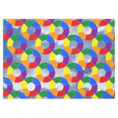 RAINBOW FLAG BUTTON RAYS + Ihr Hintergrund Tischdecke (Vorderseite (Horizontal))