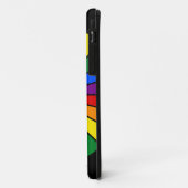 RAINBOW FLAG BUTTON RAYS + Ihr Zeichen oder Text Case-Mate iPhone Hülle (Hinten/Links)