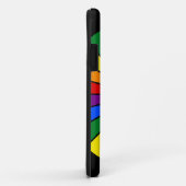RAINBOW FLAG BUTTON RAYS + Ihr Zeichen oder Text Case-Mate iPhone Hülle (Hinten/Rechts)