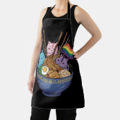 Rainbow Flag Cats Ramen Anime Gay Pride Monat LGBT Schürze (InSitu)