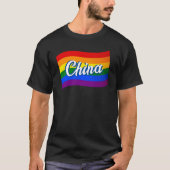 Rainbow Flag China Chinesischer Gay Pride LGBT LGB T-Shirt (Vorderseite)