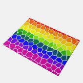 Rainbow Flag Colors Design LGBTQ Gay Pride Fußmatte (Schrägansicht)