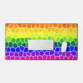 Rainbow Flag Colors Design LGBTQ Gay Pride Schreibtischunterlage (Tastatur & Maus)
