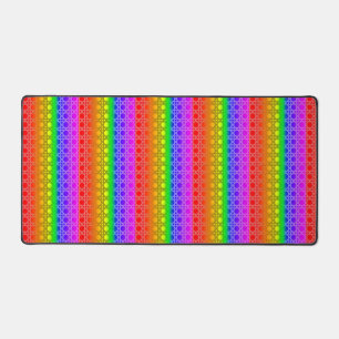 Rainbow Flag Colors Funky Gay Design GLBTQ Schreibtischunterlage