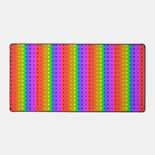 Rainbow Flag Colors Funky Gay Design GLBTQ Schreibtischunterlage (Vorderseite)