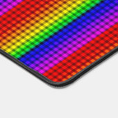 Rainbow Flag Colors Gay Kariert Design GLBTQ Schreibtischunterlage (Ecke)