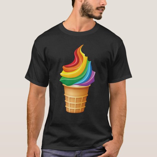Rainbow Flag Equality Gay Lesbian Transgender Dive T-Shirt (Vorderseite)