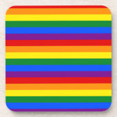 RAINBOW FLAG FARBEN GETRÄNKEUNTERSETZER (Vorderseite)