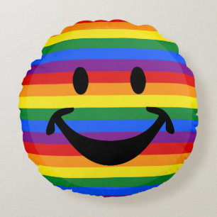 RAINBOW FLAG FARBEN Ihre Ideen Rundes Kissen
