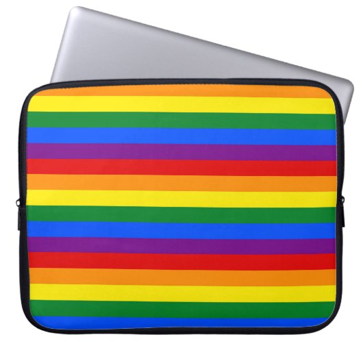 RAINBOW FLAG FARBEN LAPTOPSCHUTZHÜLLE (Vorderseite)