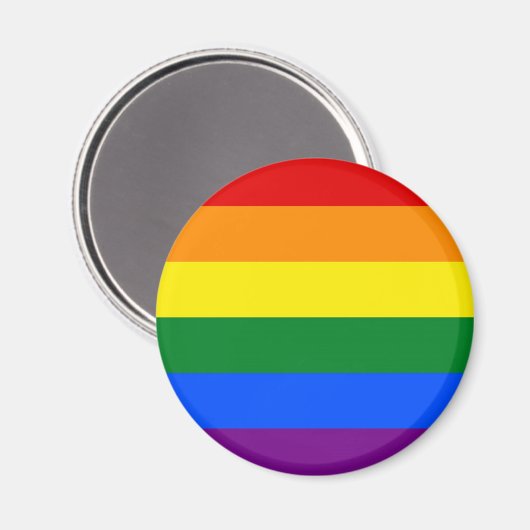 RAINBOW FLAG FARBEN MAGNET (Vorderseite/Rückseite)
