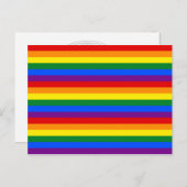 RAINBOW FLAG FARBEN POSTKARTE (Vorne/Hinten)