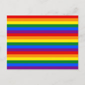RAINBOW FLAG FARBEN POSTKARTE (Vorderseite)