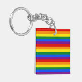 RAINBOW FLAG FARBEN SCHLÜSSELANHÄNGER (Vorderseite links)