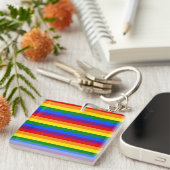 RAINBOW FLAG FARBEN SCHLÜSSELANHÄNGER (Vorderseite rechts)