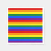 RAINBOW FLAG FARBEN SERVIETTE (Vorderseite)