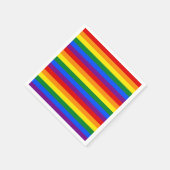 RAINBOW FLAG FARBEN SERVIETTE (Ecke)
