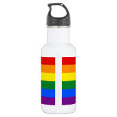 RAINBOW FLAG FARBEN TRINKFLASCHE (Rückseite)