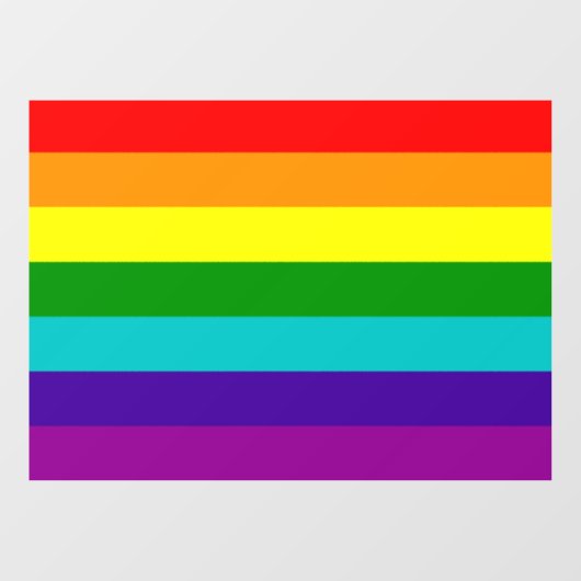 RAINBOW FLAG FENSTERAUFKLEBER (Blatt)