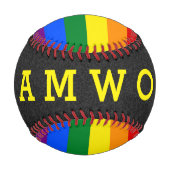 RAINBOW FLAG FLAG FARBEN + Ihre Ideen Baseball (Rückseite)