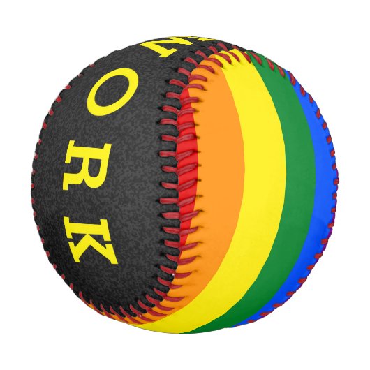 RAINBOW FLAG FLAG FARBEN + Ihre Ideen Baseball (Schrägansicht)