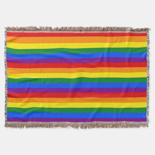 RAINBOW FLAG FLAG FARBEN + Ihre Ideen Decke (Vorderseite)