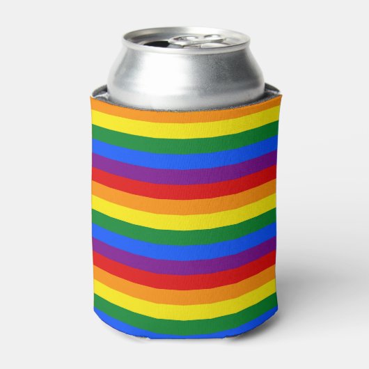 RAINBOW FLAG FLAG FARBEN + Ihre Ideen Dosenkühler (Kanne Vorderseite)