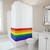 RAINBOW FLAG FLAG FARBEN + Ihre Ideen Duschvorhang (Beispiel)