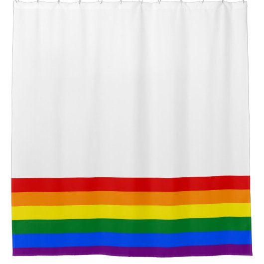 RAINBOW FLAG FLAG FARBEN + Ihre Ideen Duschvorhang (Vorderseite)