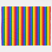 RAINBOW FLAG FLAG FARBEN + Ihre Ideen Fleecedecke (Vorderseite (Horizontal))