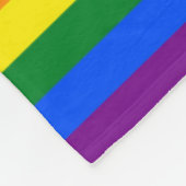 RAINBOW FLAG FLAG FARBEN + Ihre Ideen Fleecedecke (Ecke)