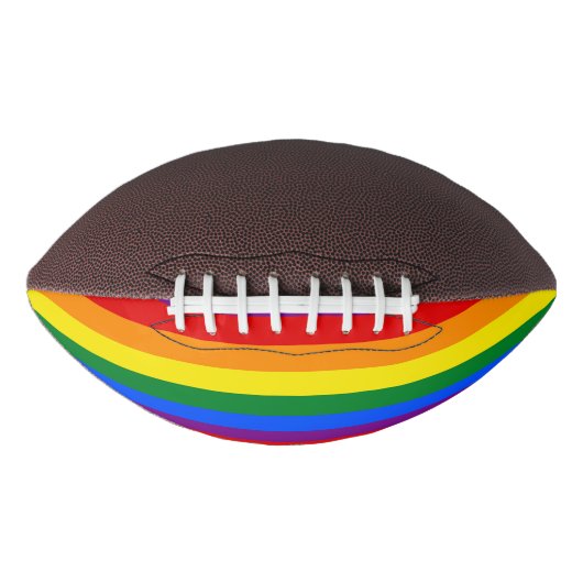 RAINBOW FLAG FLAG FARBEN + Ihre Ideen Football (Vorderseite)
