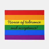 RAINBOW FLAG FLAG FARBEN + Ihre Ideen Fußmatte (Vorderseite)