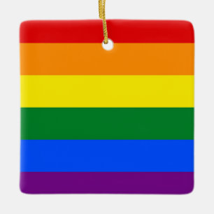RAINBOW FLAG FLAG FARBEN + Ihre Ideen Keramikornament
