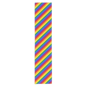 RAINBOW FLAG FLAG FARBEN + Ihre Ideen Kurzer Tischläufer