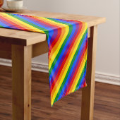 RAINBOW FLAG FLAG FARBEN + Ihre Ideen Kurzer Tischläufer (Beispiel)