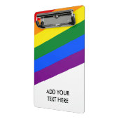 RAINBOW FLAG FLAG FARBEN + Ihre Ideen Mini Klemmbrett (Gewinkelt2)