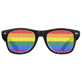 RAINBOW FLAG FLAG FARBEN + Ihre Ideen Partybrille (Vorderseite)