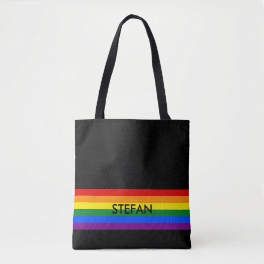 RAINBOW FLAG FLAG FARBEN + Ihre Ideen Tasche (Vorderseite)