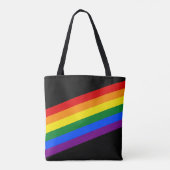 RAINBOW FLAG FLAG FARBEN + Ihre Ideen Tasche (Rückseite)