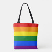 RAINBOW FLAG FLAG FARBEN + Ihre Ideen Tasche (Rückseite)
