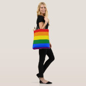 RAINBOW FLAG FLAG FARBEN + Ihre Ideen Tasche (Am Model)