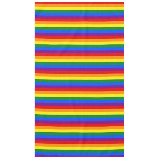 RAINBOW FLAG FLAG FARBEN + Ihre Ideen Tischdecke (Vorderseite)