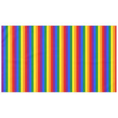 RAINBOW FLAG FLAG FARBEN + Ihre Ideen Tischdecke (Vorderseite (Horizontal))