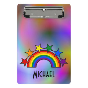 RAINBOW FLAG FLAG FARBEN Sterne Garland + Ihre Ide Mini Klemmbrett