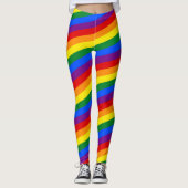 RAINBOW FLAG FLAG FARBEN Streifen + Ihre Ideen Leggings (Vorderseite)